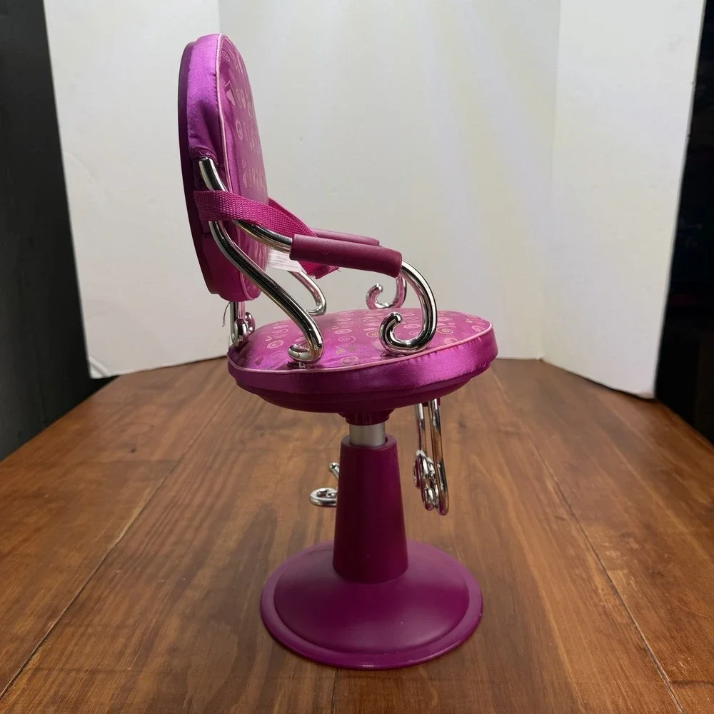Battat Our Generation Salon Chair Hair Stylist Pink Sitting Pretty 18